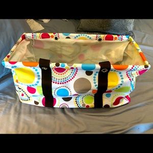 Thirty-One Large Utility Tote - Circle Spirals